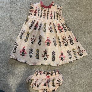 Pink Chicken floral dress and bloomers